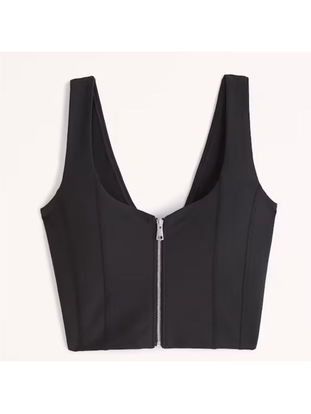 YPB Abercrombie & Fitch Sculpt Lux Zip Front Tank Top Size Medium